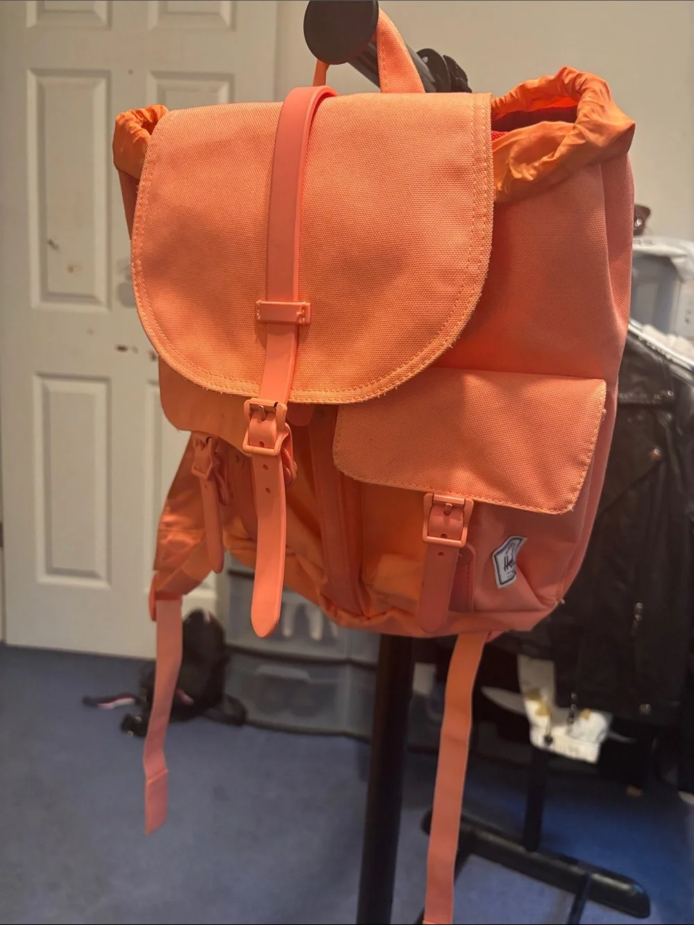 Herschel Supply Company Orange Canvas Flap Backpack - Picture 2 of 9